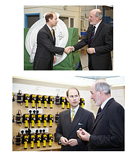 Prince Edward meets Wolf Chairman John Jackson