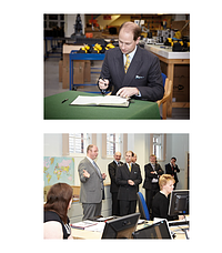 Prince Edward visits Wolf offices