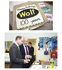 Prince Edward joins in Wolf's 100 year celebrations