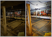 A WL-50 ATEX LED Mini Worklite easy illuminates a dark work area on a North Sea oil platformoil rig